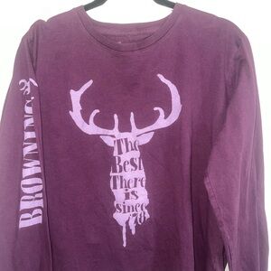 Browning Purple Long Sleeve Tee